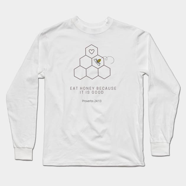 Honey Lovers Bible verse Long Sleeve T-Shirt by Mission Bear